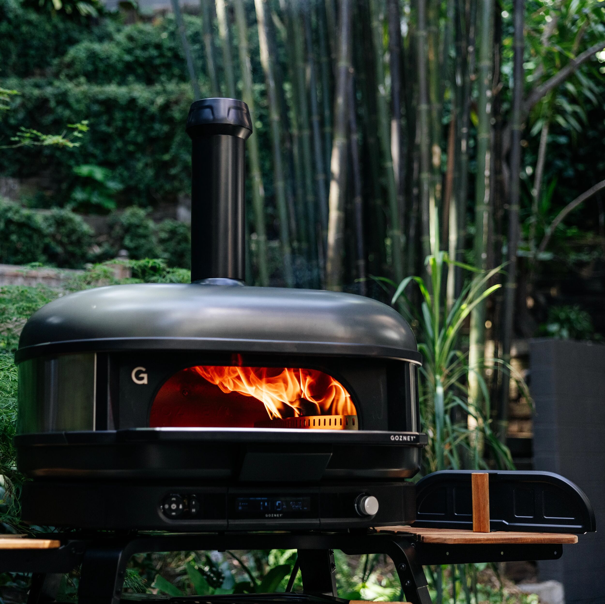 Outdoor cooking in use